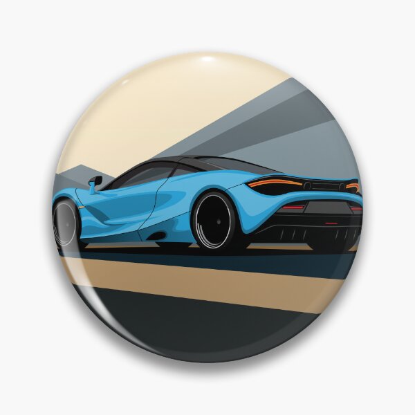 Item preview, Copy of McLaren 720S Blue Desert Road Illustration designed and sold by blackdogshop.