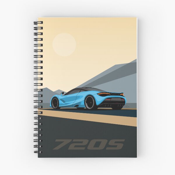 Item preview, Copy of McLaren 720S Blue Desert Road Illustration designed and sold by blackdogshop.