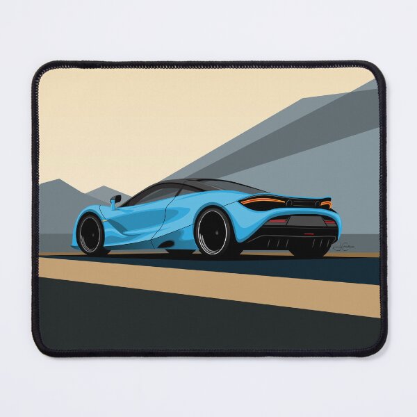 Item preview, Copy of McLaren 720S Blue Desert Road Illustration designed and sold by blackdogshop.