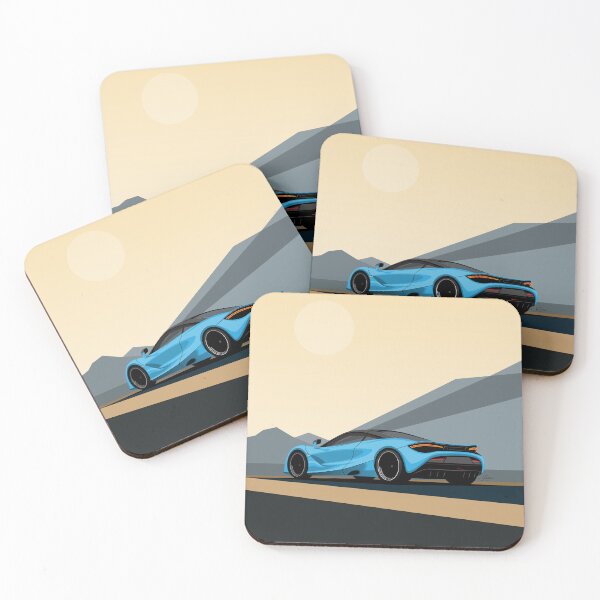 Item preview, Copy of McLaren 720S Blue Desert Road Illustration designed and sold by blackdogshop.