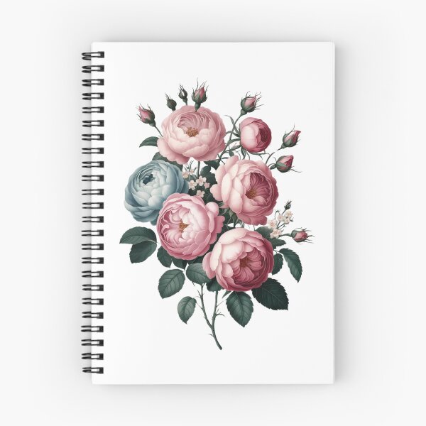 Item preview, Pink and Blue Cabbage Rose Vintage Beauty designed and sold by SloganExpress.