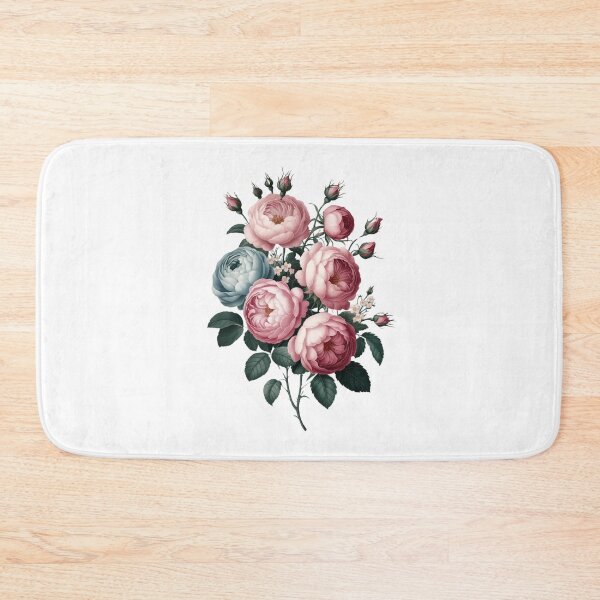 Item preview, Pink and Blue Cabbage Rose Vintage Beauty designed and sold by SloganExpress.