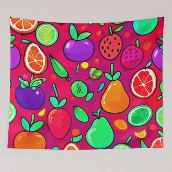 Item preview, Vibrant Abstract Fruit Pattern designed and sold by Health And Fitness Posts e-Store.