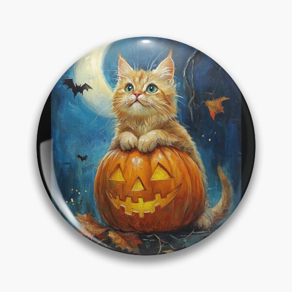 Item preview, Halloween Cat Painiting designed and sold by MetreRay.