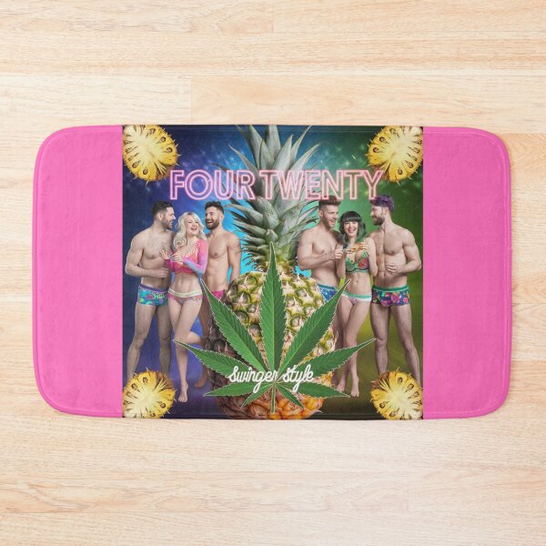 Item preview, Four-Twenty Swinger Style - Pineapples & Weed - Pink designed and sold by JLEmporium.