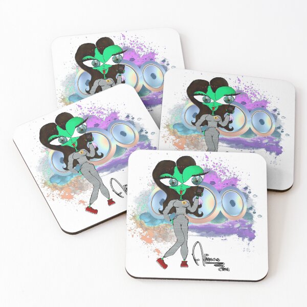 Item preview,  Alieano Vibing with speakers BLM heart - alt designed and sold by RMSartZ.