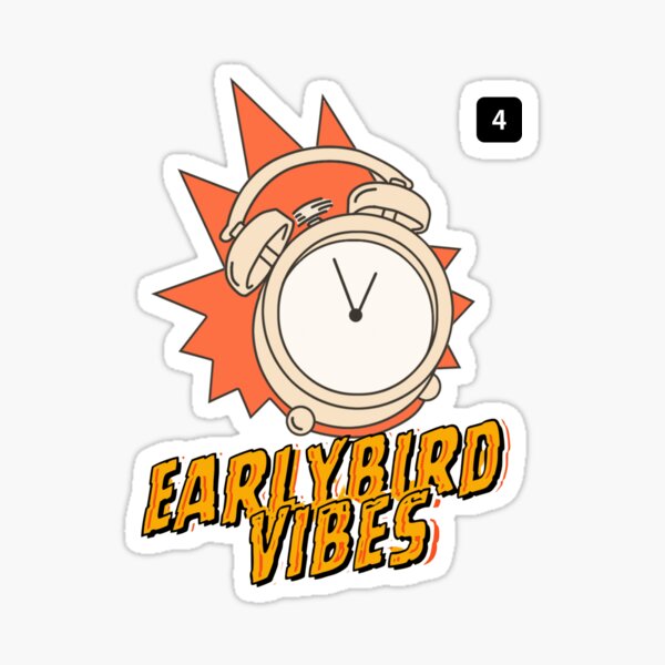 Artikel-Vorschau von Wecker Earlybird Vibes, designt und verkauft von Orenjlofi.