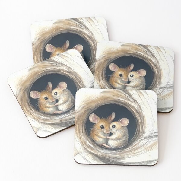 Item preview, mice in a hole designed and sold by PricklyPeanut.