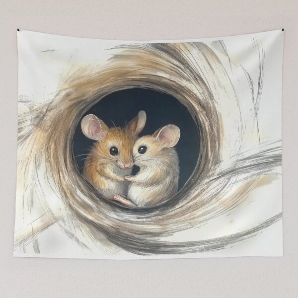 Item preview, mice in a hole designed and sold by PricklyPeanut.