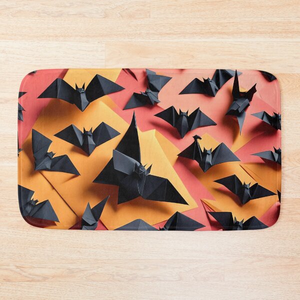 Item preview, Origami Art - Nocturnal Shadows: The Flight of Black Bats designed and sold by ArtfulFolds.