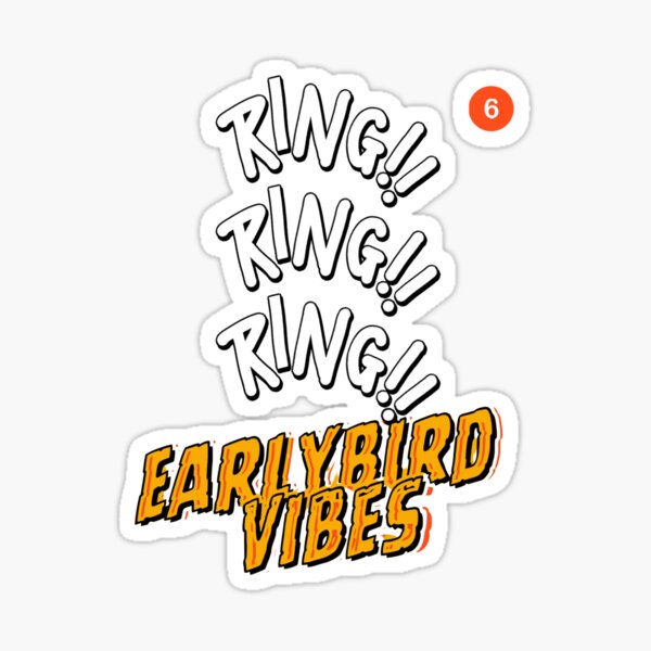 Artikel-Vorschau von Ring, Ring, Ring, Earlybird-Vibes, designt und verkauft von Orenjlofi.