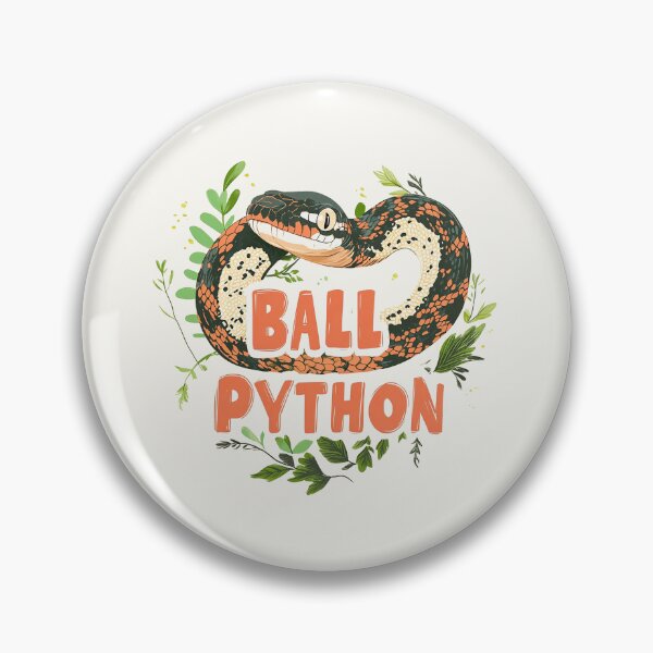 Item preview, Colorful Ball Python with Nature Elements Design designed and sold by Retro Travel Design.