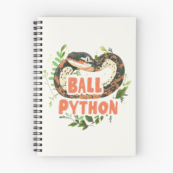 Item preview, Colorful Ball Python with Nature Elements Design designed and sold by Retro Travel Design.