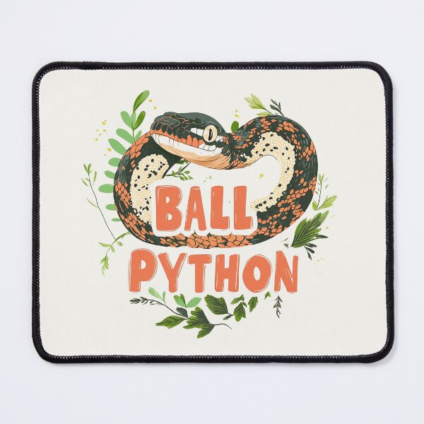 Item preview, Colorful Ball Python with Nature Elements Design designed and sold by Retro Travel Design.