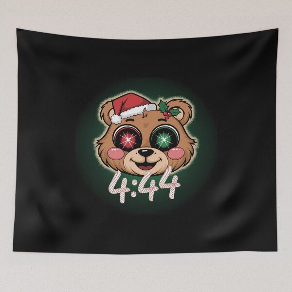 Item preview, Festive '4:44 Bear' Christmas Art: Celebrate Jay Z with Holiday Cheer designed and sold by ObjCrea123.