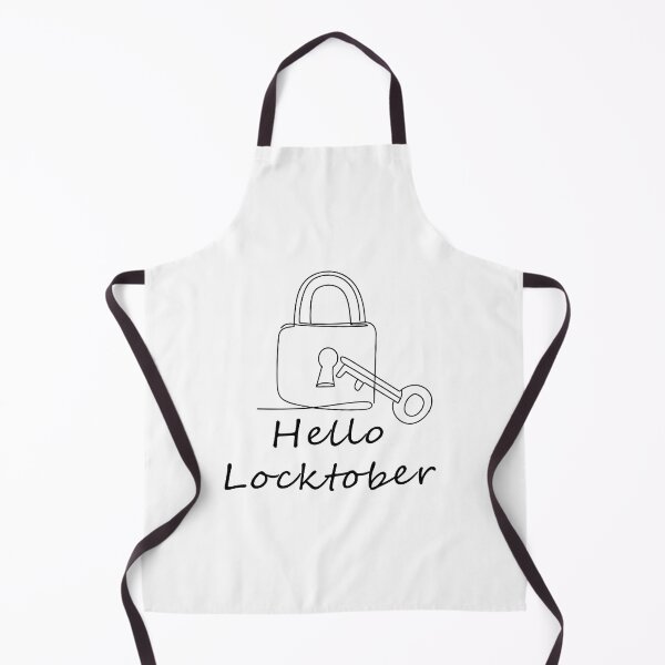 Item preview, Hello Locktober discreet one line drawing designed and sold by kinkstoo.