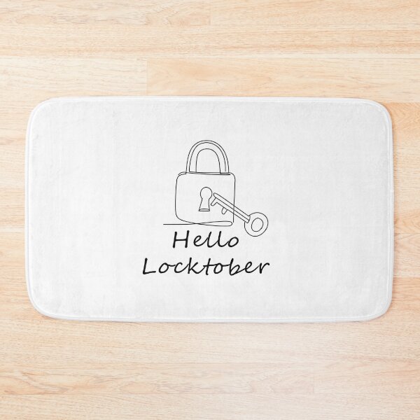 Item preview, Hello Locktober discreet one line drawing designed and sold by kinkstoo.