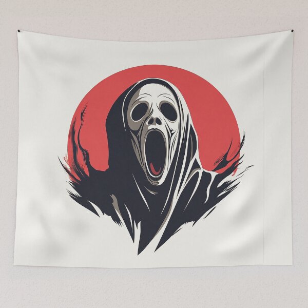 Item preview, Scream Ghost Horror Art designed and sold by Retro Travel Design.