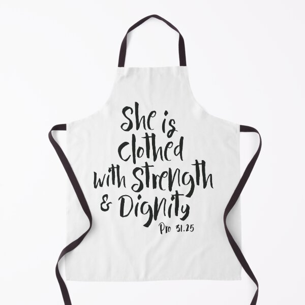Item preview, She Is Clothed With Strength And Dignity Proverbs 31 25 Black designed and sold by amazingjoy.