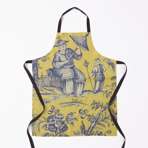 Item preview, Saffron Garden Chinoiserie Toile designed and sold by TheChinoiserie.