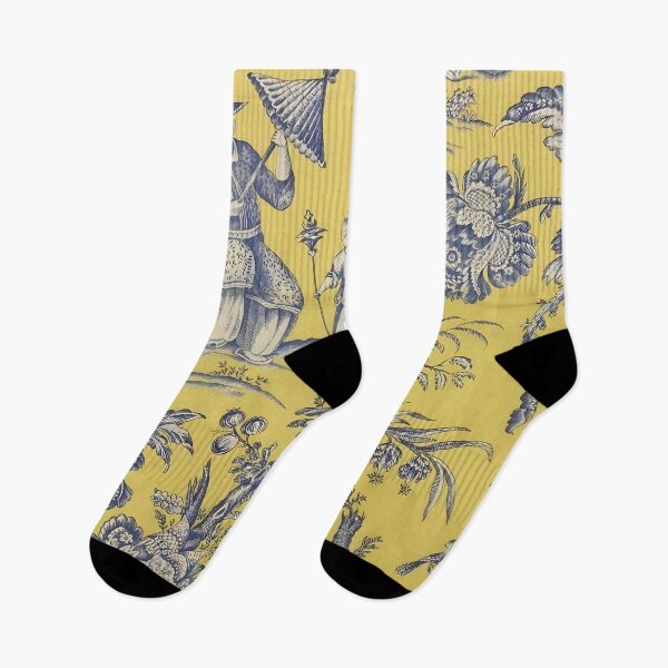 Item preview, Saffron Garden Chinoiserie Toile designed and sold by TheChinoiserie.