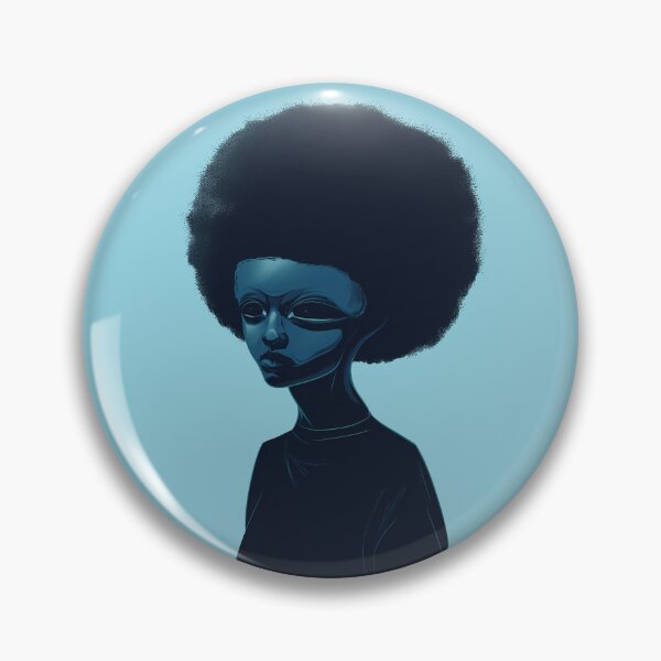 Item preview, Alien with an afro designed and sold by Zen Lael.