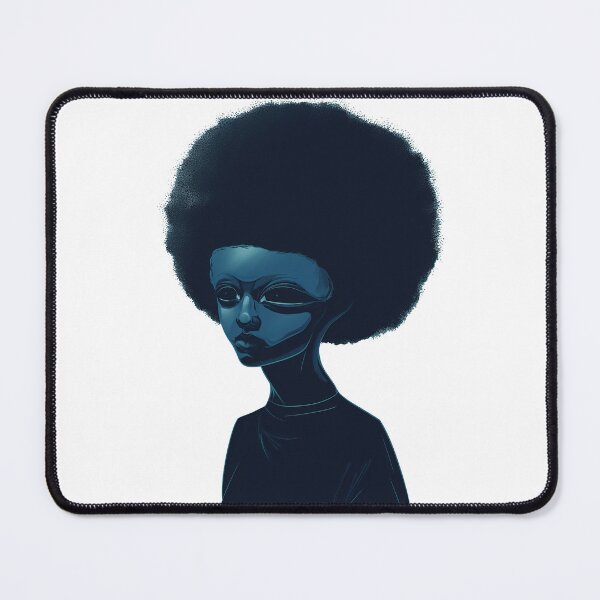 Item preview, Alien with an afro designed and sold by Zen Lael.