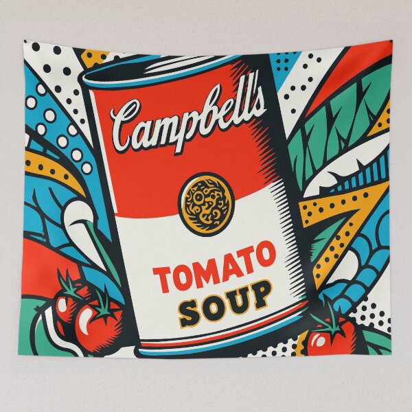 Item preview, Campbell's Tomato Soup Pop Art designed and sold by ArtFactoryAI.