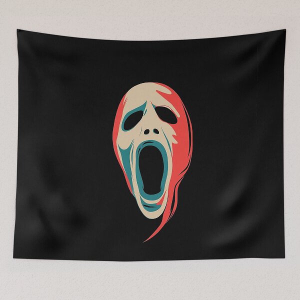 Item preview, Ghost Face Scream Minimalist Design designed and sold by Retro Travel Design.