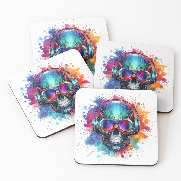 Item preview, Futuristic Skull designed and sold by Retro Occult.
