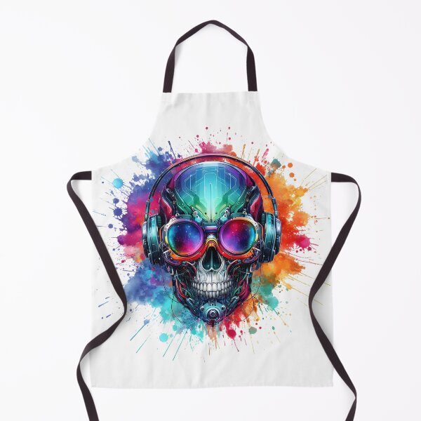Item preview, Futuristic Skull designed and sold by Retro Occult.