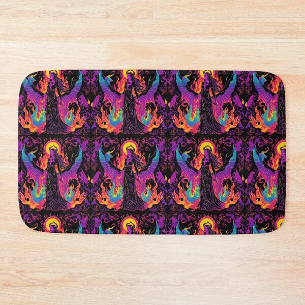 Item preview, "Flame's of Lilith's Desire" Trippy Rainbow Goddess, Witchy- Occult Gothic Punk Vector Design designed and sold by Liliths-Closet.