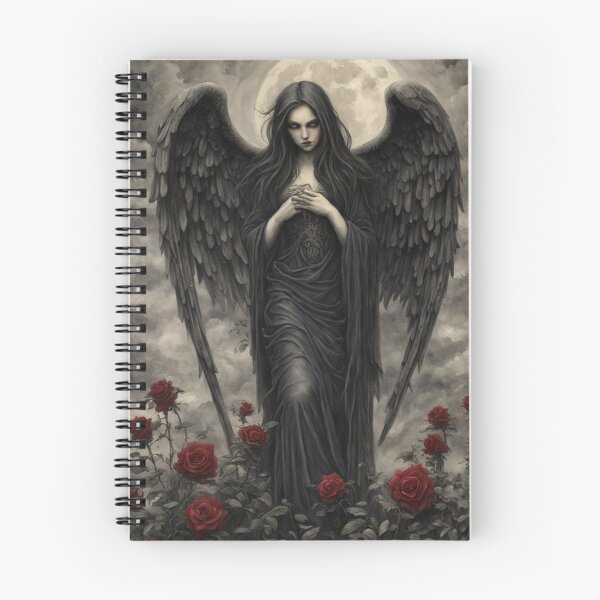 Item preview, Goth Dark Angel & Roses designed and sold by TheDarkWardrobe.