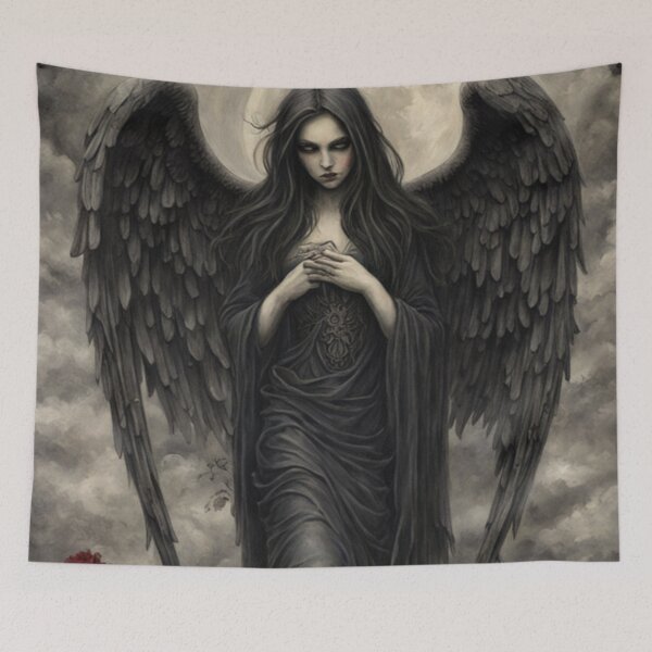 Artikelvorschau, Gothic Dunkler Engel & Rosen entworfen und verkauft von TheDarkWardrobe.