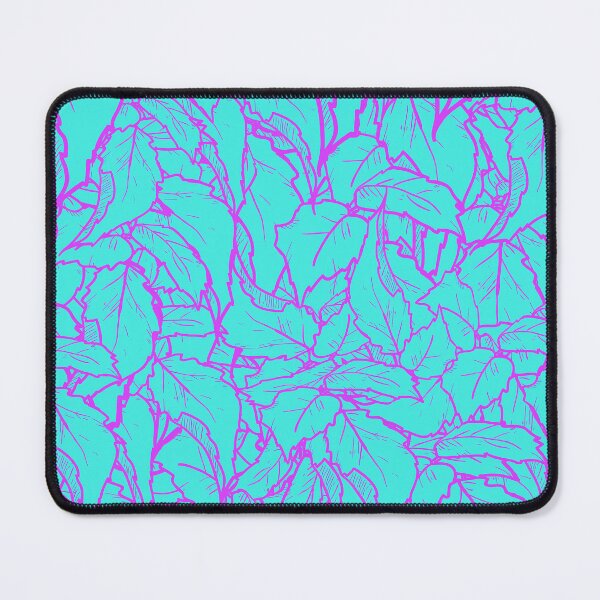 Item preview, Monochrome Magic: Turquoise Leaf Symphony designed and sold by ArtComixHaven.