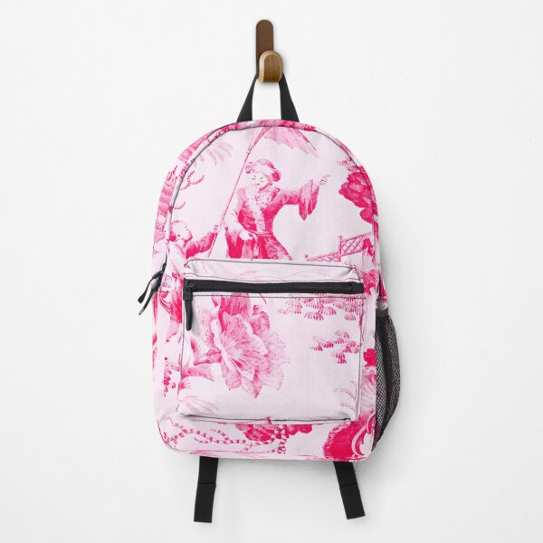 Item preview, Fuschia Rococo Radiance Chinoiserie Toile designed and sold by TheChinoiserie.
