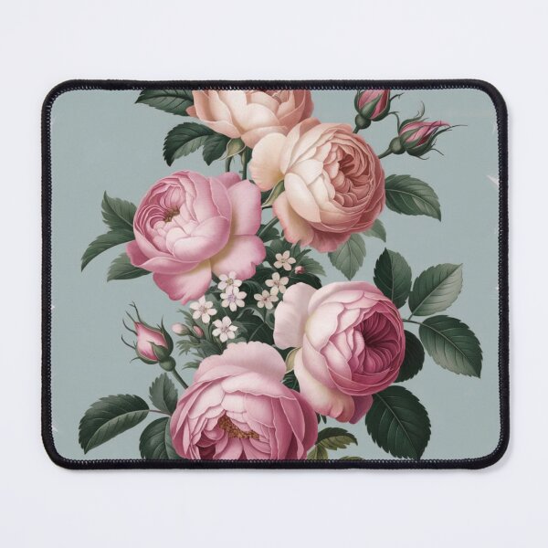 Item preview, Pink and Blue Cabbage Rose Vintage Beauty designed and sold by SloganExpress.