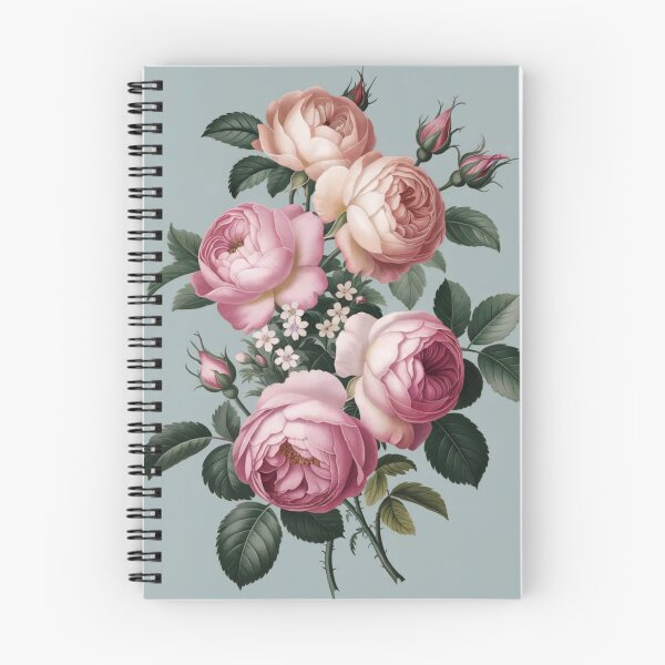 Item preview, Pink and Blue Cabbage Rose Vintage Beauty designed and sold by SloganExpress.