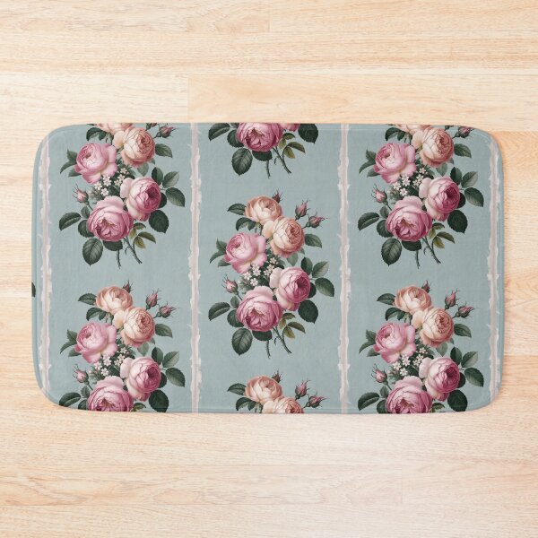 Item preview, Pink and Blue Cabbage Rose Vintage Beauty designed and sold by SloganExpress.
