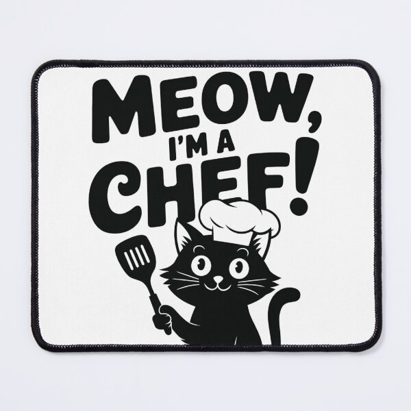 Item preview, Black Cat - I'm a Chef designed and sold by Merch-Kitsune.