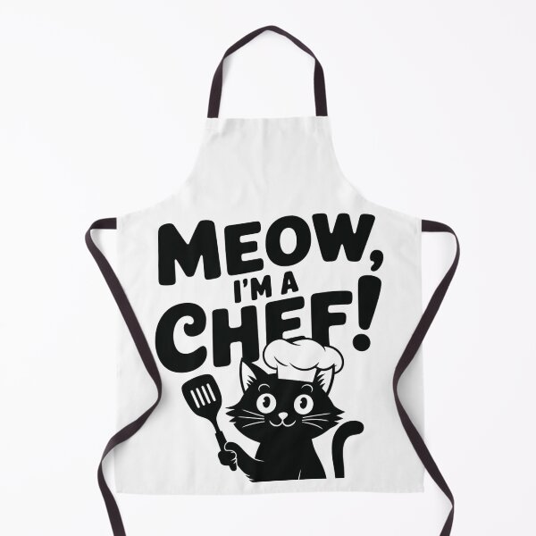 Item preview, Black Cat - I'm a Chef designed and sold by Merch-Kitsune.