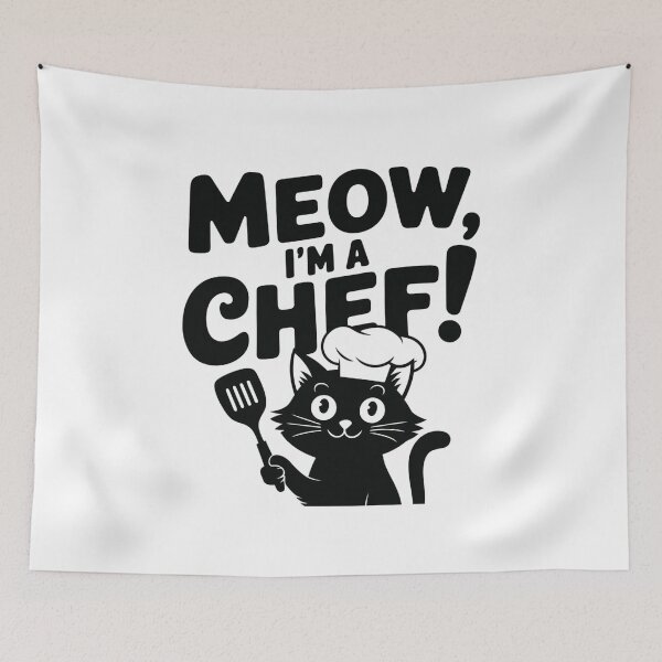 Item preview, Black Cat - I'm a Chef designed and sold by Merch-Kitsune.