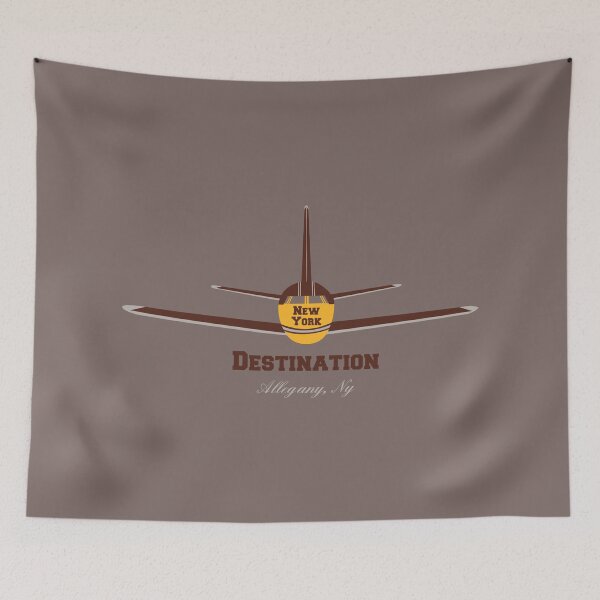 Item preview, Destination Allegany New York NY Airplane Airport Logo  designed and sold by Lartheviking.