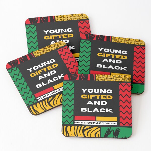 Item preview, Young gifted and black, inspirational and motivational saying designed and sold by Right-UR.