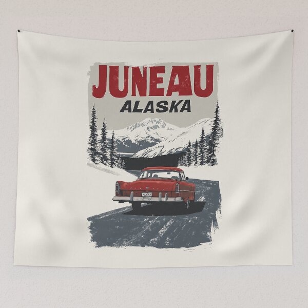 Item preview, Juneau Alaska Vintage Car Adventure designed and sold by Retro Travel Design.