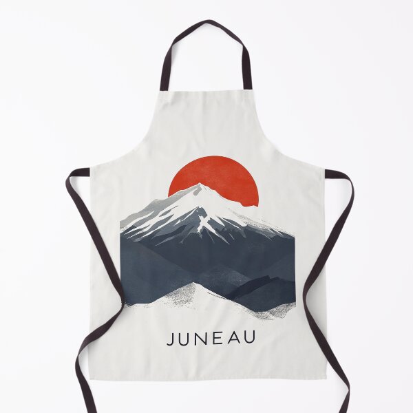 Item preview, Juneau Alaska Minimalist Mountain Art designed and sold by Retro Travel Design.