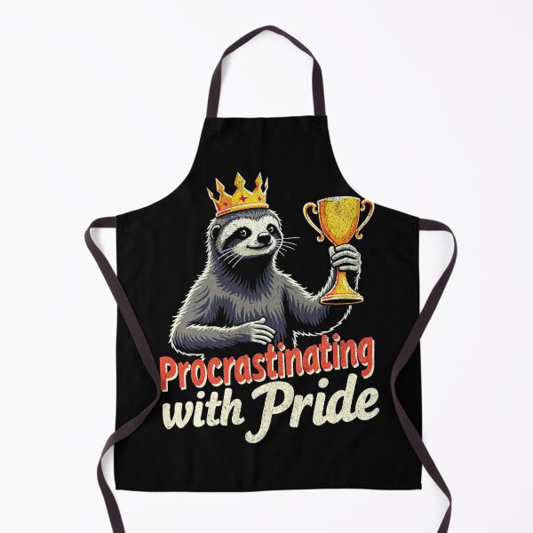 Item preview, Procrastinating with Pride - Funny Sloth (Vintage Style) designed and sold by AmorcitoDesigns.