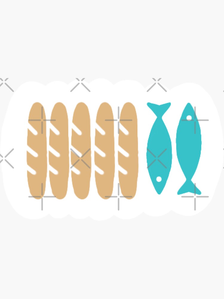 5 loaves and 2 fish Sticker