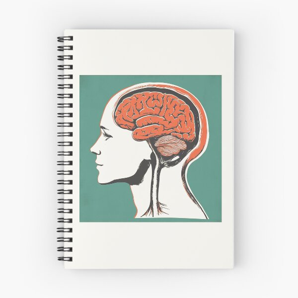 Item preview, Vintage MRI Brain Anatomy Art Print designed and sold by Retro Travel Design.