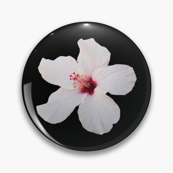 Item preview, Exotic Hot White Red Hibiscus Tropical Flower Shapes Mania designed and sold by Shapes-Mania.
